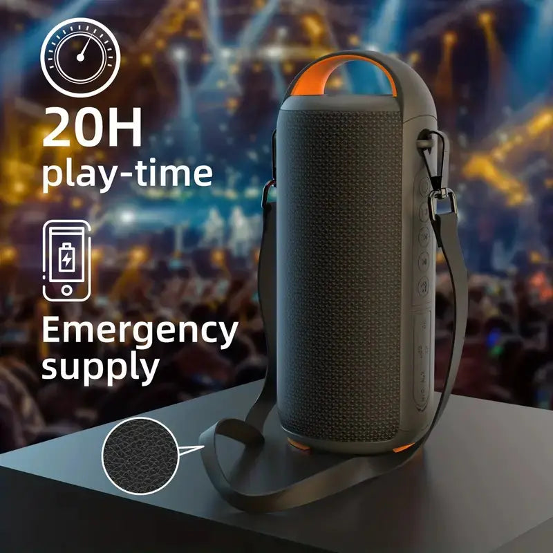 20W Outdoor Wireless Speaker - IPX6 Waterproof, TWS