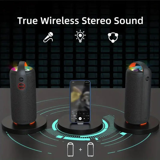 20W Outdoor Wireless Speaker - IPX6 Waterproof, TWS