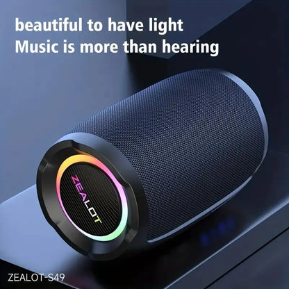Portable Waterproof Bluetooth Subwoofer Speaker with Bass
